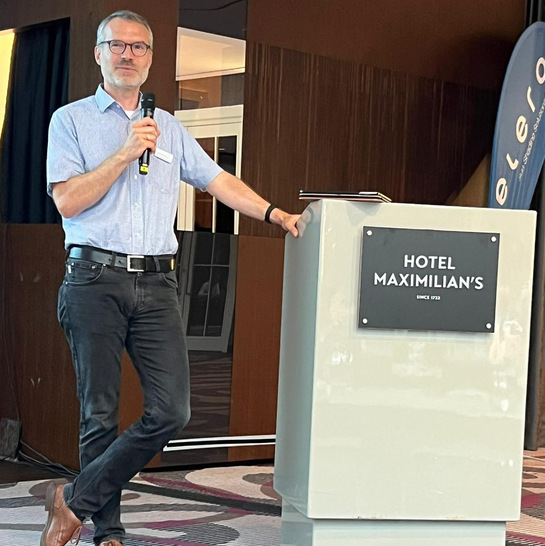 elero-GF Thorsten Seefried auf der PROPartner Tagung in Augsburg