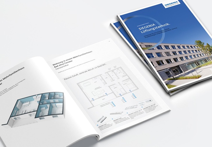 Auf insgesamt 68 Seiten bietet die neue Anwendungsbroschüre „SIEGENIA Lüftungstechnik“ gebündelte Informationen zur fachgerechten Planung dezentraler Lüftungslösungen.