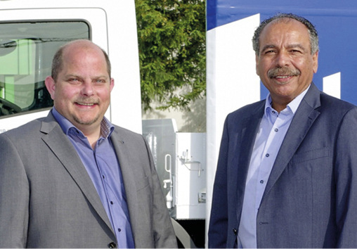 Hans-Peter Löhner (r.) geht in den Ruhe­stand. Sein Nachfolger als Geschäfts­führer ist Marc-Alexander Stachel.
