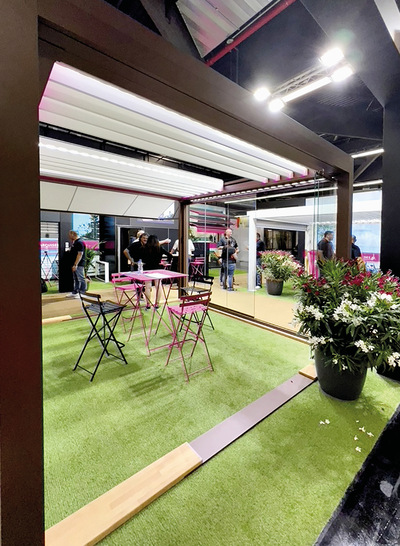 Marquises präsentierte in Nürnberg sein ganz ­neues Modell Pergola IZI. 