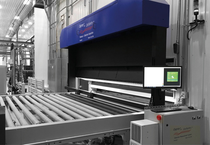 Mögliche Scanner-Positionierung eines Osprey 10_Distortion an einer ESG/TVG Linie