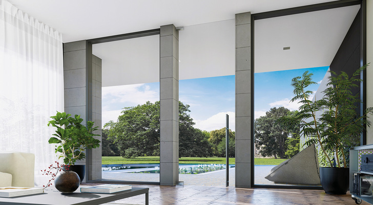 Biloba Duo vom Colcom ist die neuste Serie hydraulischer Türbänder mit einer Tragkraft von 150 kg für schwere Türen.