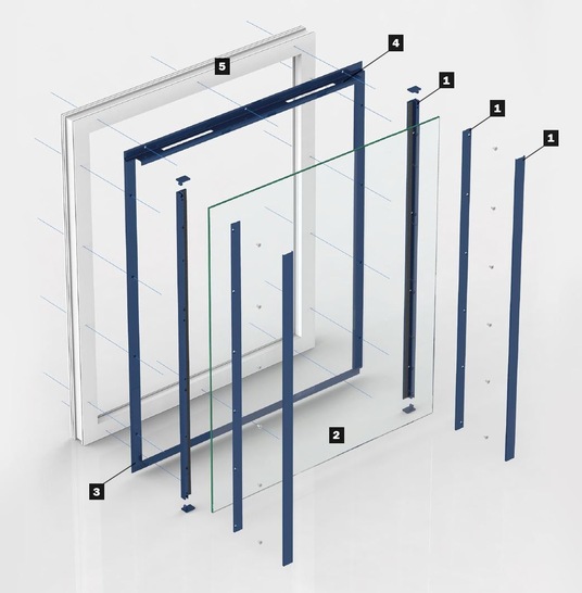 Die Prallscheibe lässt sich sowohl als Komplettlösung einsetzen, als auch als Teilelement flexibel in unterschiedlichste Schallschutzlösungen einbinden.