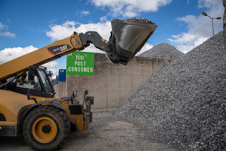 Recycling von Aluminiumschrott am Hydro-Standort in Clervaux, Luxemburg. - © DAM / Halvor Molland/Hydro
