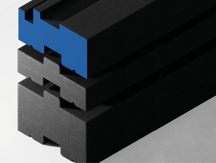 INSUFOX-Elemente 
verbunden im praktischen Nut-Feder-Prinzip