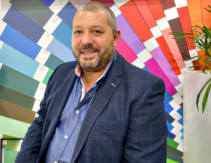 PBI Geschäftsführer Alexandre Palazzi auf der glasstec 2022