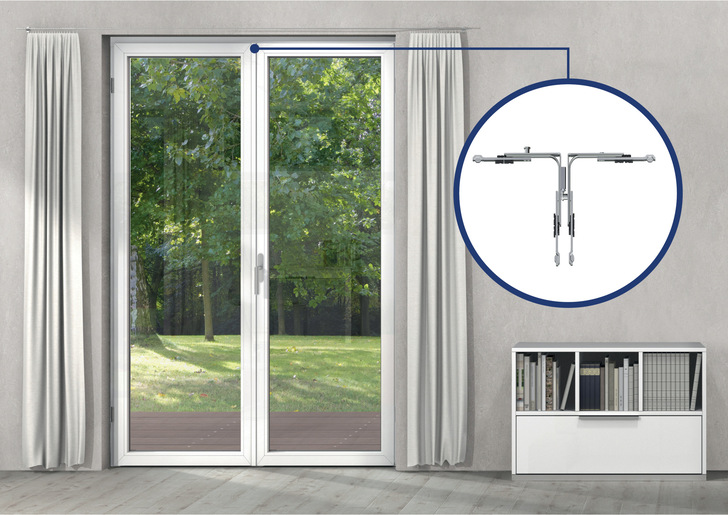 Ein raffiniertes Bauteil von Winkhaus für mehrflügelige Terrassen- und Balkontüren macht Einbrechern das Leben schwer.