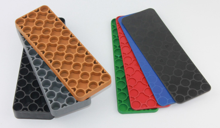 Unterlegplatten und Verglasungsklötze werden in unterschiedlichen Formen produziert.