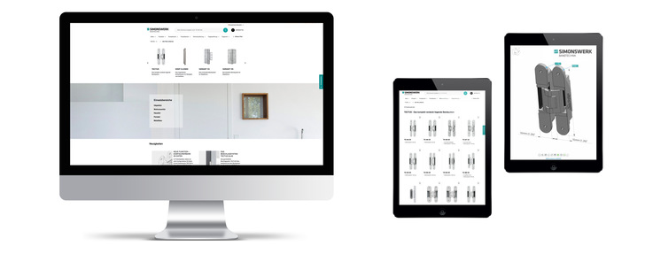 Der Simonswerk Produktselektor im neuen Design und mit mehr Funktionen ist auf allen Medien komfortabel einsetzbar. - © Simonswerk
