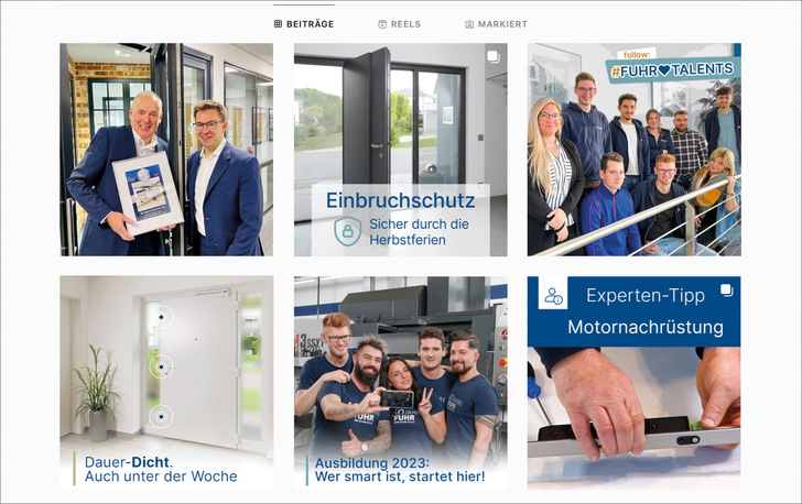 Einladung zum Dialog: mit informativen und unterhaltsamen Themen startet Fuhr seine Aktivitäten in den SocialMedia-Kanälen und öffnet die Türen für vielfältige Unternehmenseinblicke.