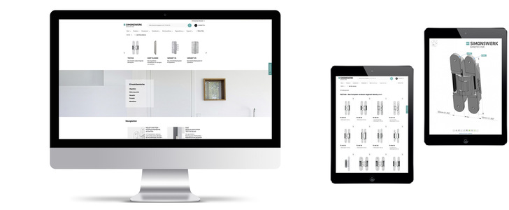 Der Simonswerk Produkt­selektor im neuen Design und mit mehr Funktionen ist auf allen Medien komfortabel einsetzbar. - © Foto: Simonswerk
