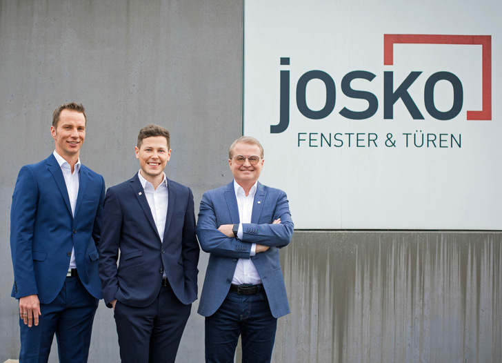 Die Josko-Geschäftsführung (v.l.):  Thomas Litzlbauer, Stefan Wagner und Johann Scheuringer. - © Heidemarie Pleschko
