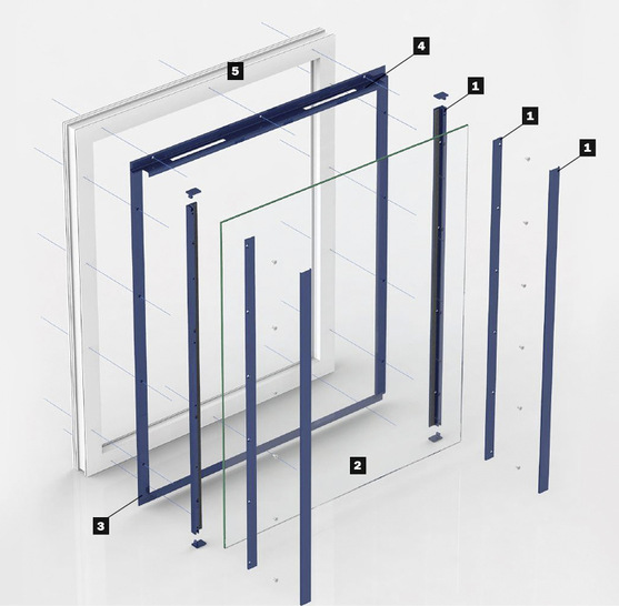 Die Prallscheibe lässt sich sowohl als Komplett­lösung einsetzen, als auch als Teilelement flexibel in ­unterschiedlichste Schallschutzlösungen einbinden.