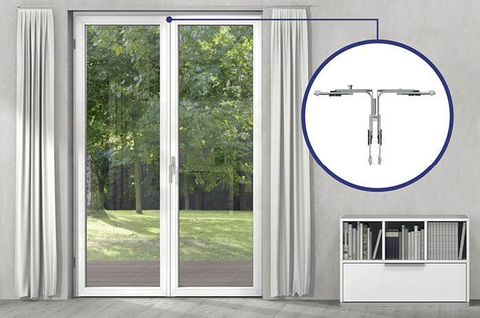 Ein raffiniertes Bauteil von Winkhaus für mehrflügelige Terrassen- und Balkontüren macht Einbrechern das Leben schwer.