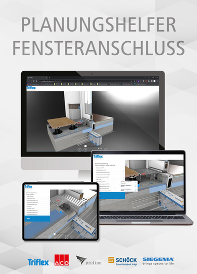 Mit dem praktischen Planungstool von Triflex, SIEGENIA, Profine, Schöck und ACO lassen sich barrierefreie Übergänge an Balkonen und Terrassen einfach und sicher gestalten.