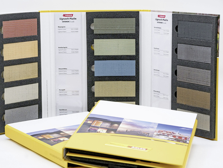 Jenseits von klassischen Grautönen: Die Lignovit Platin-Trendfarbtöne zeigen neue Möglichkeiten für die moderne Holzfassaden-Gestaltung.