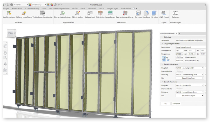 Die parametrische 3D-Modellierungssoftware Apollon und die CAD-Software Athena von CAD-Plan arbeiten als perfektes Team zusammen.