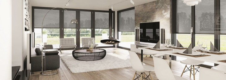 Hochwertige Easy Screens ZIP sind die smarte Lösung für eine moderne Beschattung: Die textilen Anlagen bieten nicht nur einen windstabilen Sonnenschutz, sie lassen sich auch als attraktive Gestaltungselemente für Ihre Gebäudefassade einsetzen. Je nach Farbe und Transparenzgrad modulieren sie die Raumstimmung.