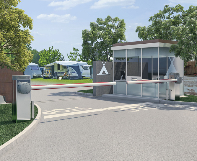 Einspurig oder zweispurig, die Zufahrtskontrolle per Schranke ist kein Problem.