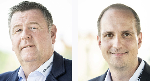 Markus Hoppe (l.) verantwortet die neu geschaffene Position des Key Account Managers Deutschland. Sascha Geselbracht ist der neue Gebietsverkaufsleiter West.