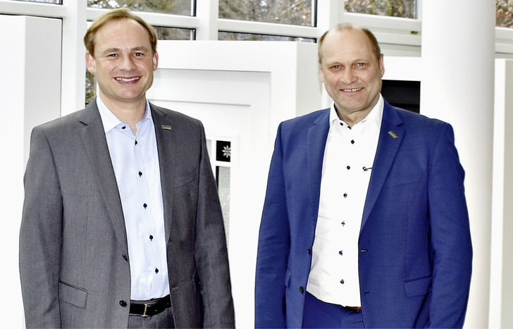 Geschäftsführer Florian Kneer (l.) und der kaufmännischen Leiter Hans-Jürgen Aigner