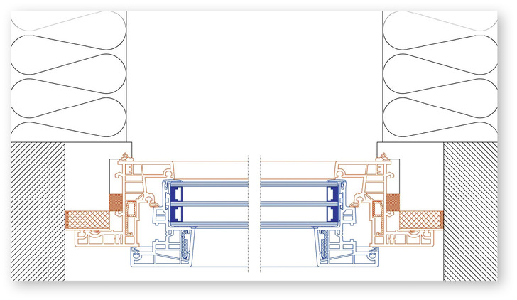 Minimalinvasives Sanieren: Der alte Blendrahmen bleibt erhalten durch ­Einschub eines neuen von innen aufgedoppelt. 