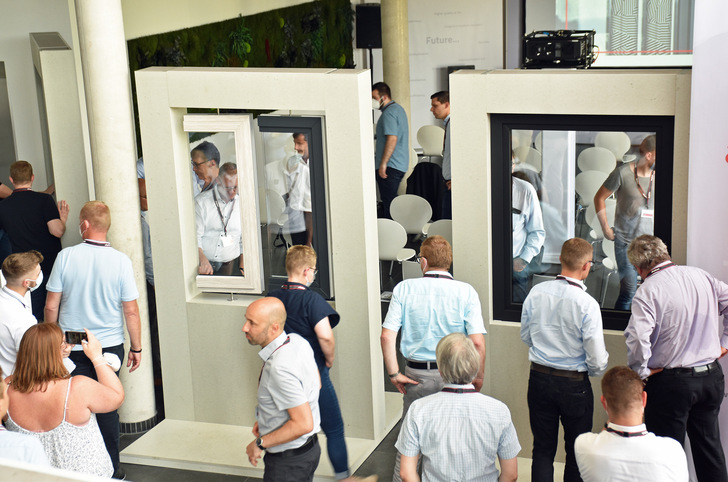 Eindrücke vom aluplast Innovationstag 2021, auf dem das neue energeto neo vorgestellt wurde.