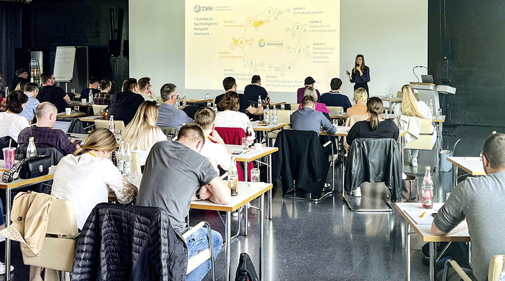 Das Vortragsthema Nachhaltigkeit ging nahtlos in eine interessante Diskussionsrunde über.