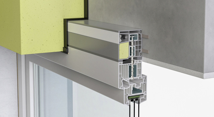 Das neue Vorwandmontagesystem VekaFast ermöglicht die schnelle und ­sichere Montage von Fenstern und Fenstertüren in der Dämmebene der Gebäudehülle. ­Zudem punktet die Produktinnovation mit einer wirtschaftlichen Vorfertigung im Fensterbetrieb und viel Flexibilität bei der Montage auf der Baustelle. - © Grafik: Veka
