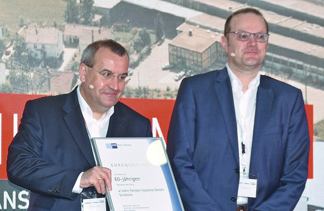 Matthias König (l., neben ­Andreas Bohn) ­scheidet aus der Geschäfts­führung der Unternehmens­gruppe ­Alfred Bohn aus.