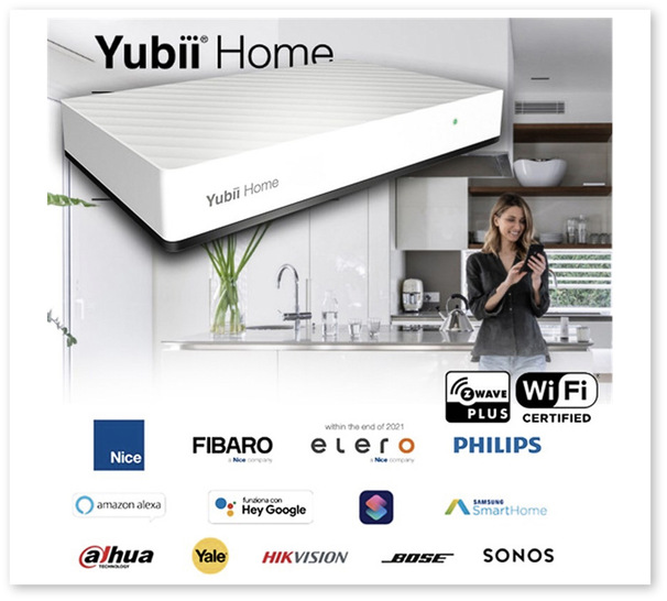 Funkantriebe, Empfänger und Sensoren der Marken Nice und elero ­können selbstverständlich in das Smart Home-System eingebunden werden. ­Darüber hinaus ist Yubii über Z-Wave und WiFi mit mehr als 3.000 Produkten anderer Hersteller kompatibel.