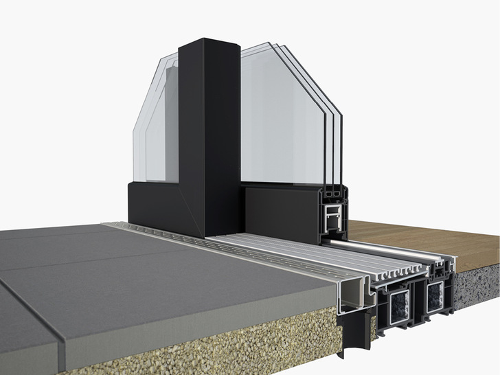 Deceuninck legte bei der Entwicklung der neuen barrierefreien Schwelle ­besonderes Augenmerk auf die nahtlose Integrationsmöglichkeit in das bereits bestehende System.