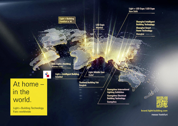 Weltweit zuhause: Die Light + Building Technology-Messen der Messe Frankfurt. - © Foto: Messe Frankfurt

