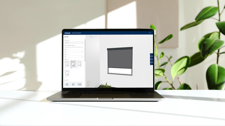 Mit den beiden neuen Konfiguratoren unterstützt heroal seine Fachpartner bei der Planung und Bestellung von Rollladen- und Sonnenschutzsystemen.