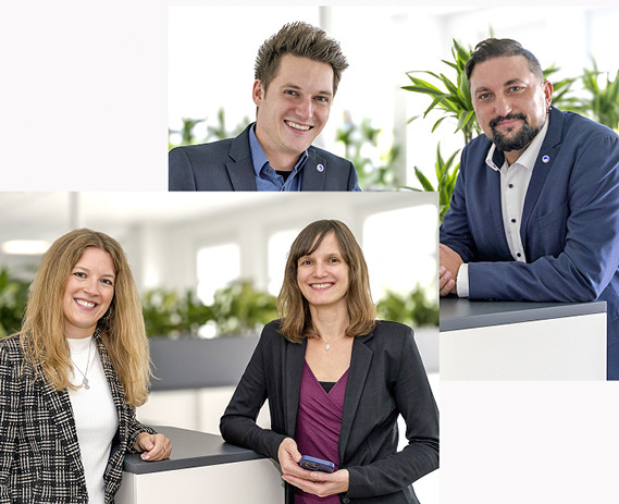 Rebecca Fichtelmann (l.), Eva-Maria ­Schröder, Tim Wehder (l.) und Michael Funke.