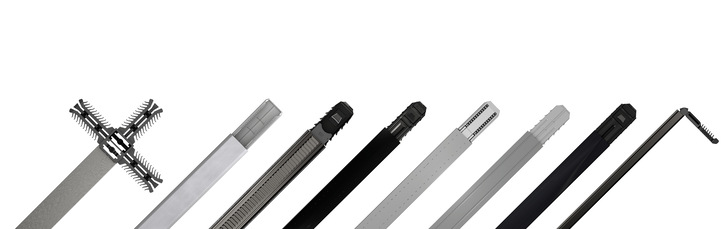 Hier eine Reihe von EK Verbindern für die Isolierglas-Branche