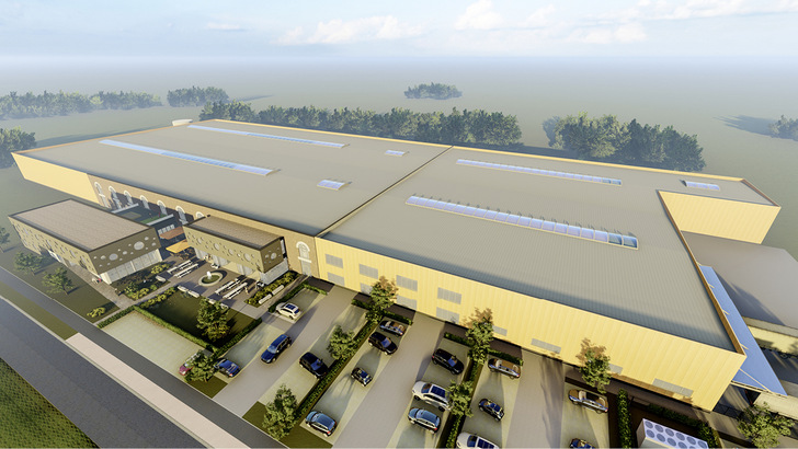 Ein Blick in die Zukunft. Bis Mitte 2024 wird die Produktions­fläche am Hauptstandort von Ventana um knapp 7000 m² erweitert