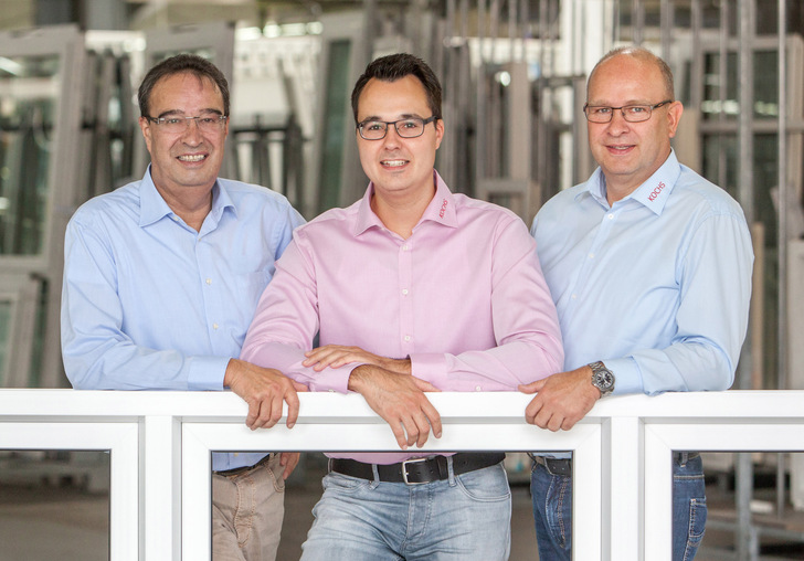 Friedrich Kochs (l.)mit seinem Sohn Daniel und André Kochs