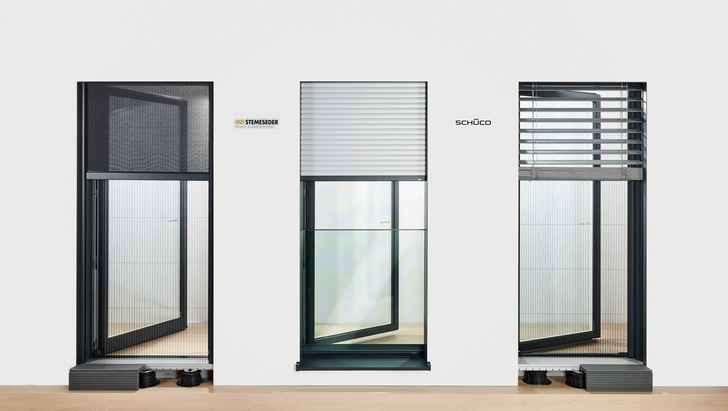 Schüco Perfect bietet gewerkeübergreifend ideale Voraussetzungen für das serielle Bauen, für Schüco Fenster und Schiebesysteme aus Aluminium und Kunststoff. - © Schüco International KG
