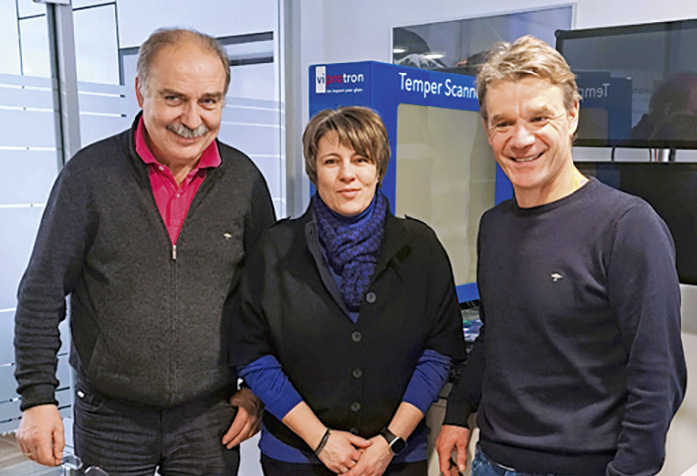  v.l.: Rainer Feuster, Sandra Kugler und GF Kai Vogel l