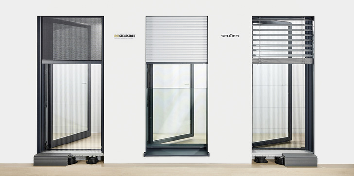  Schüco Perfect bietet gewerkeübergreifend ideale Voraussetzungen für das serielle Bauen, für Schüco Fenster und Schiebesysteme aus Aluminium und Kunststoff. 