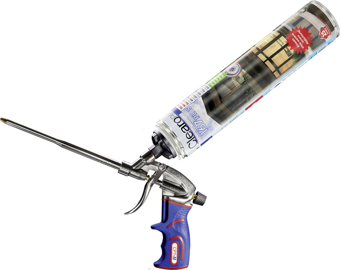  Mit dem ClearoPAG 167plus lassen sich die Dämmung und Luftdichtheit in Bauteilfugen dauerhaft mit nur einem Arbeitsgang herstellen.