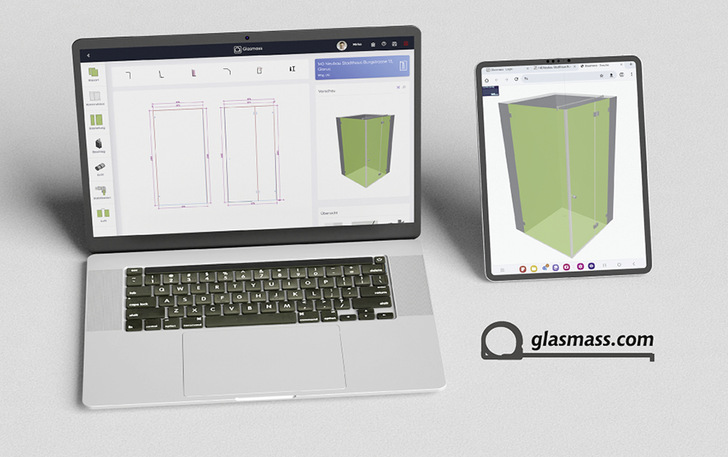  Der Glaskonfigurator kann auch zur Präsentation genutzt werden.