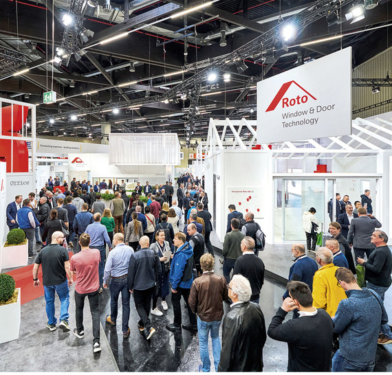  Voller Erfolg auf der Fensterbau: Gäste aus aller Welt strömten in die „Roto City“. 