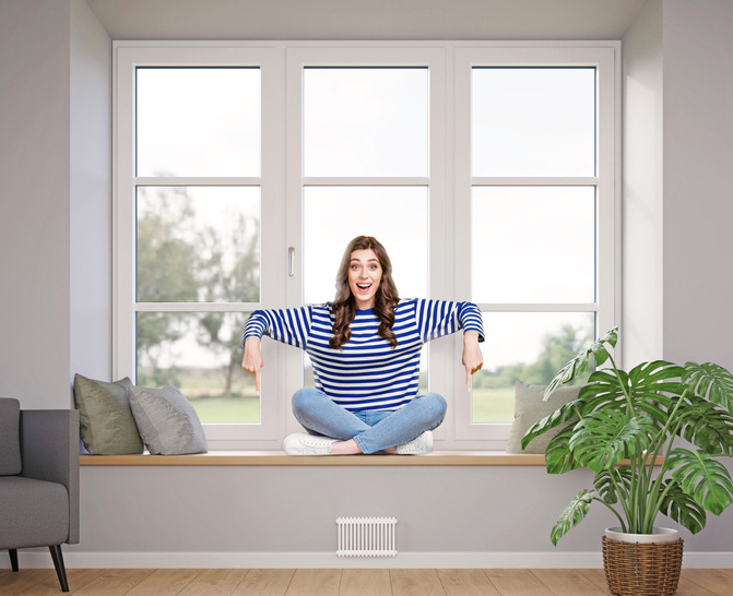  Die Werbemotive der erfolgreichen Kampagne verdeutlichen mit einem Augenzwinkern, dass neue Fenster deutlich den Energiebedarf von Heizungsanlagen senken.