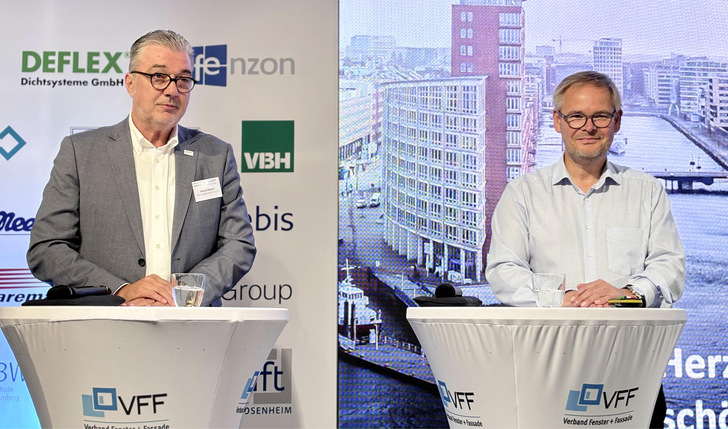 Erfol﻿greiches Zusammenspiel: Verbandspräsident Helmut Meeth und VFF Geschäftsführer Frank Lange