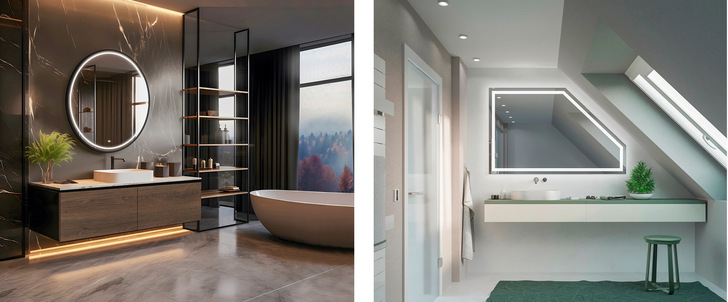 Die Ares GmbH bietet alles an: vom Basis-Spiegel bis zu hochwertigen und komplexen Spiegeln für das Premium-Segment, inklusive der zugehörigen Badmöbel.