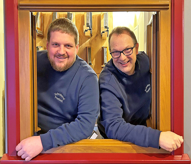 Geschaeftsführer Bastian Böhnert (l.) und Marko Prentzel.