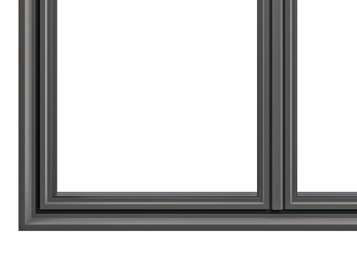 Miru Evo Steel knüpft an die Ästhetik traditioneller Stahlfenster an, die für Lofts und Industriegebäude charakteristisch ist.