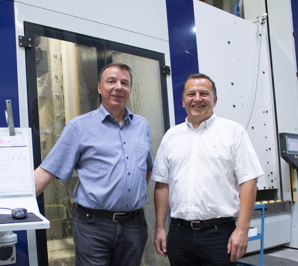 Alfred Thiele und Franz Schachner (r.)